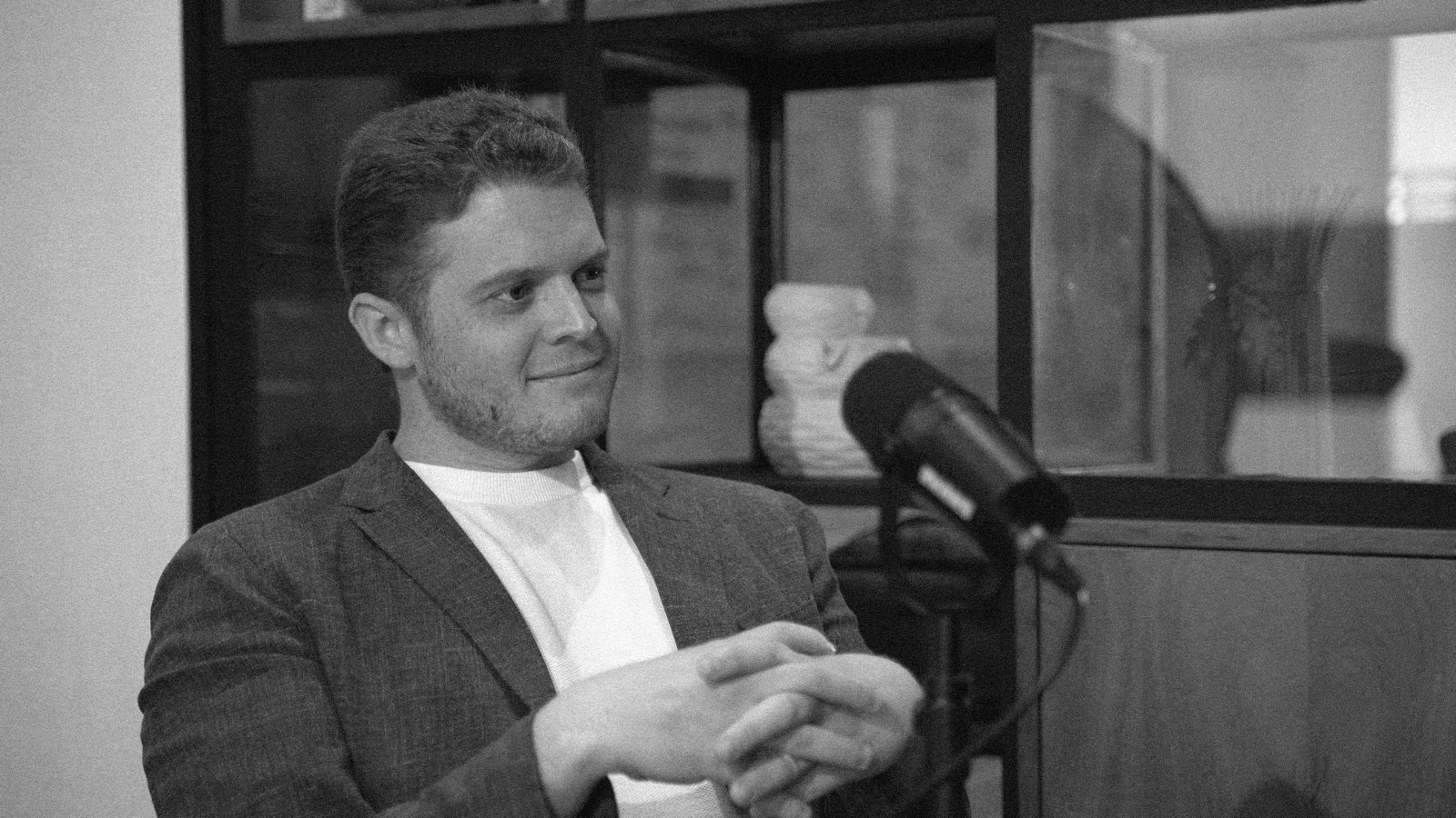 Michael Vasquez, El Gringo, en el set del podcast